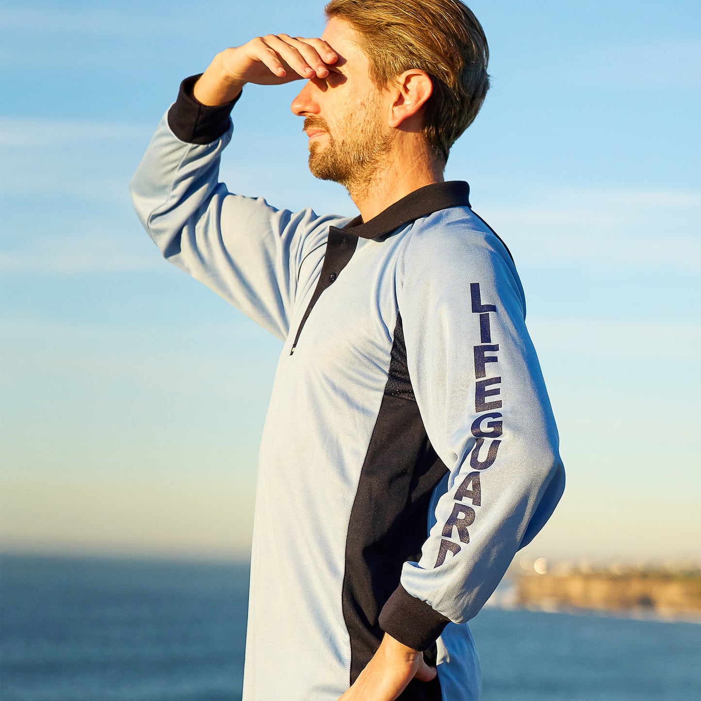 Ray-safe Bamboo Cell-Tec Eco Smart Lifeguard Polo — Sustainable Sun-Safe Patrol Shirt 1103RL